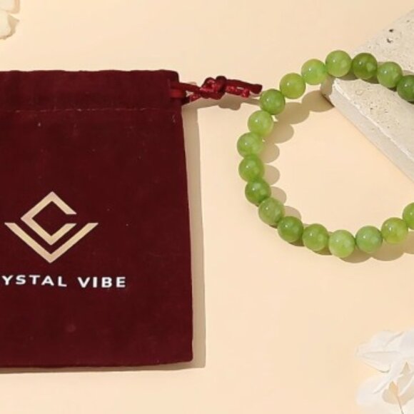 Natural Gemstone Beaded Bracelet Adjustable Size Elegant Minimal Chic Healing - Picture 8 of 8